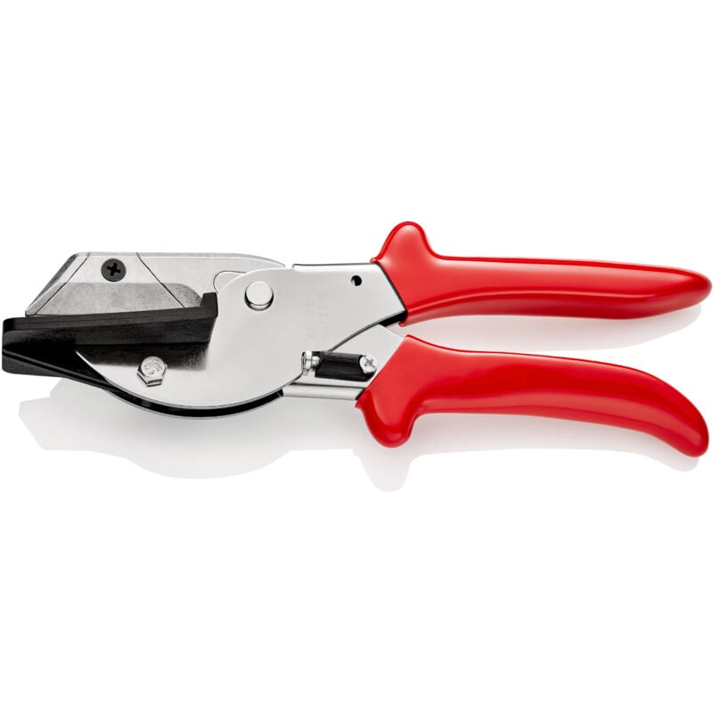 Knipex - 94 15 215 Coupe-câbles pour câbles plats avec gaines en plastique chromée 215 mm