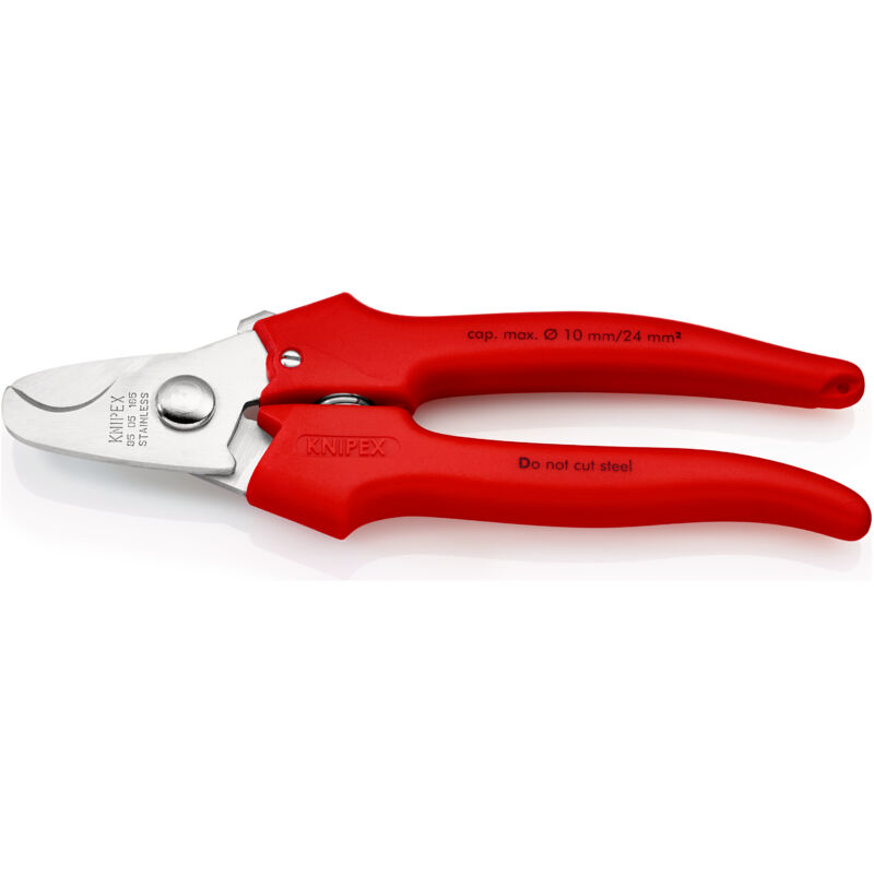Knipex - Coupe-câbles - poignées gainées en plastique par extrusion, 24mm² 95 05 165 sb