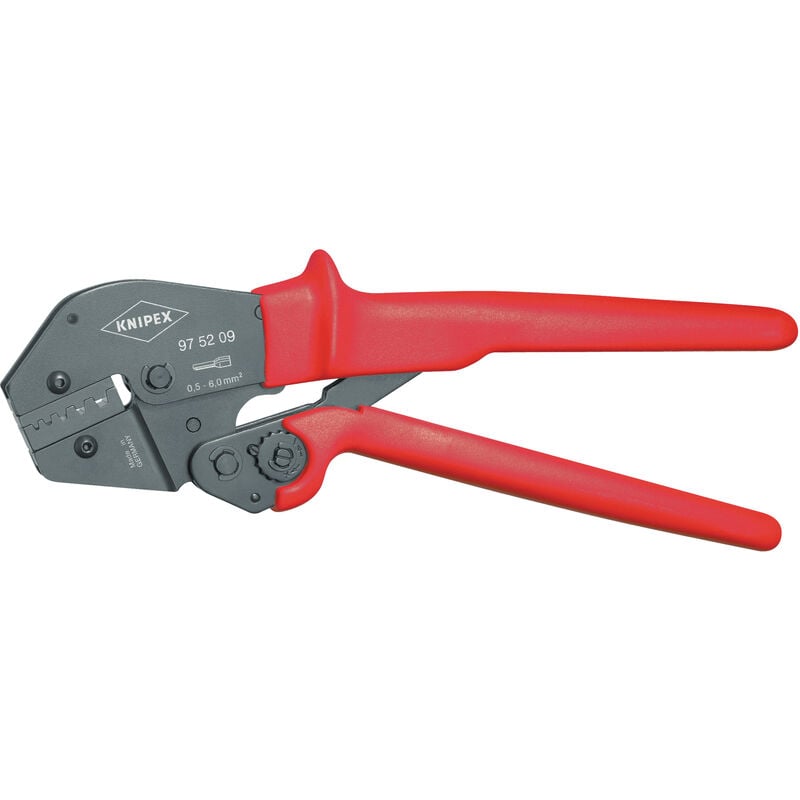 Image of 97 52 08 Crimpzange auch f. 2-Handbedien. KST-Hülle brün. 250 mm - Knipex