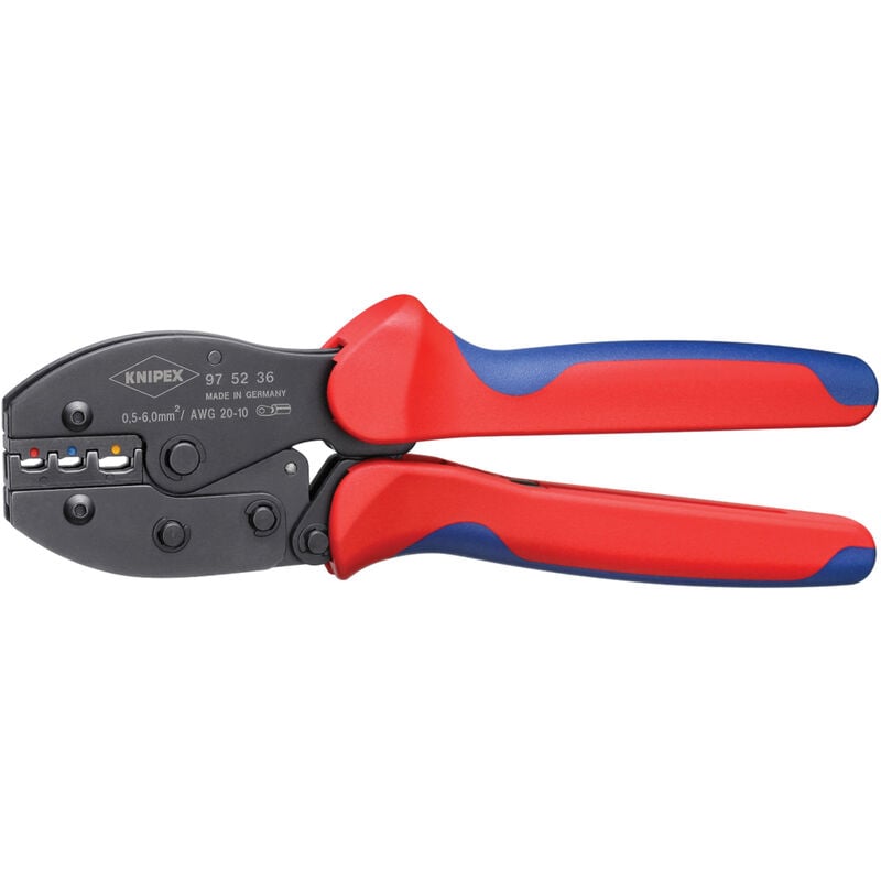 Image of 97 52 35 PreciForce Crimpzange mit Mehrko.-Hülle brüniert 220 mm - Knipex