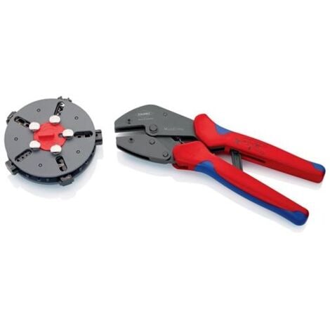 KNIPEX 02 MultiCrimp Crimpzange Wechselmagazin Mehrk. brüniert 250 mm