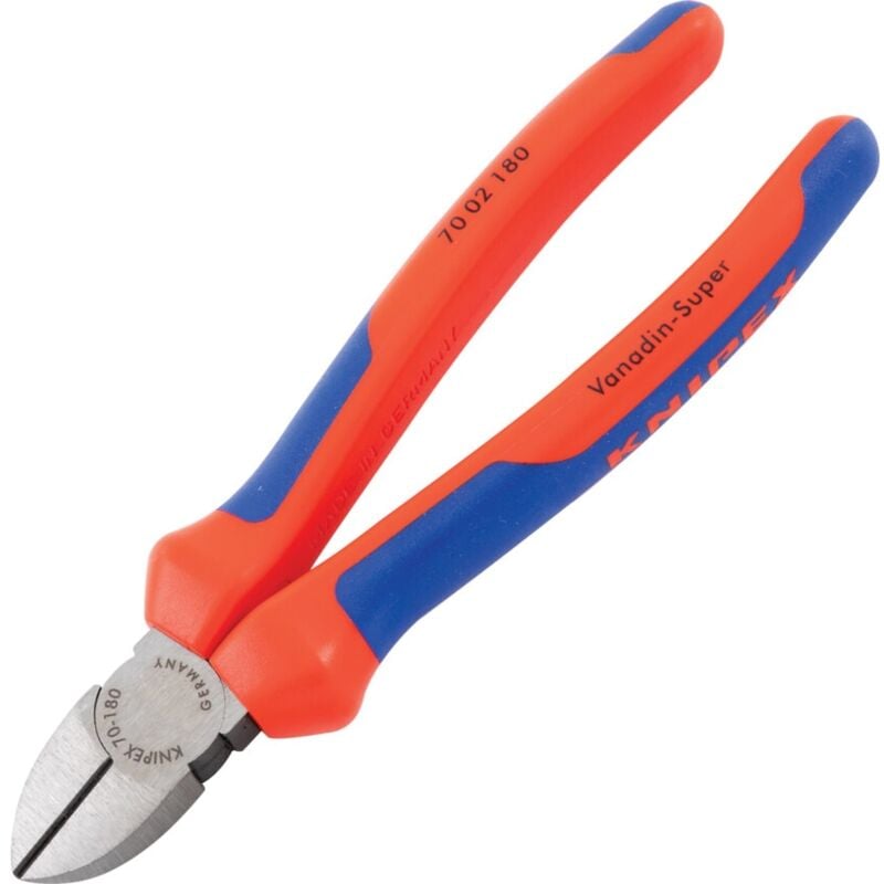 180mm Side Cutters, 4mm Cutting Capacity - Knipex