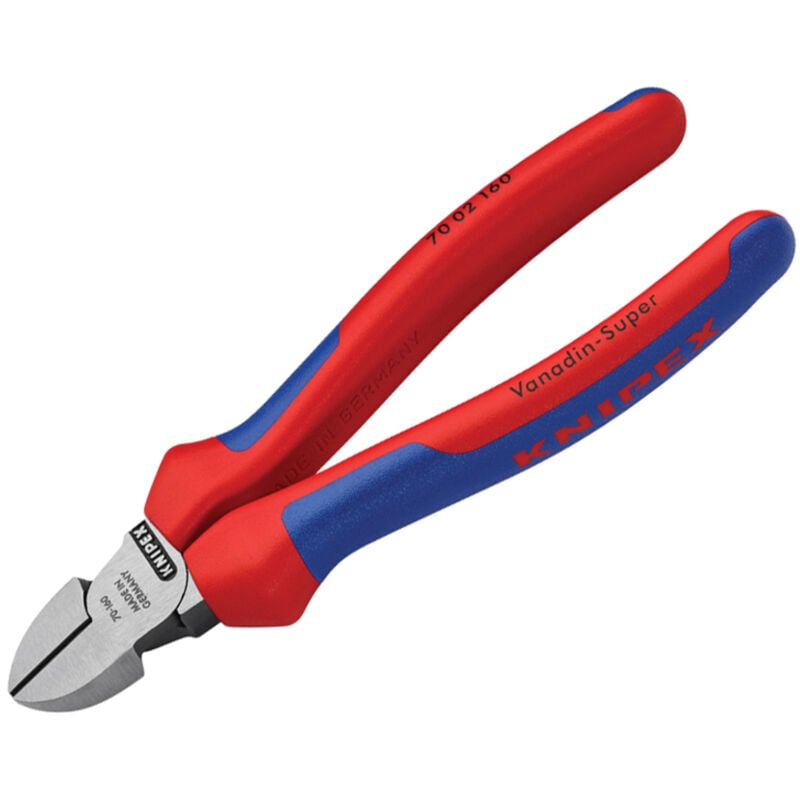 Knipex - 70 02 160 sb Diagonal Cutters Comfort Multi-Component Grip 160mm (6.1/4in) KPX7002160