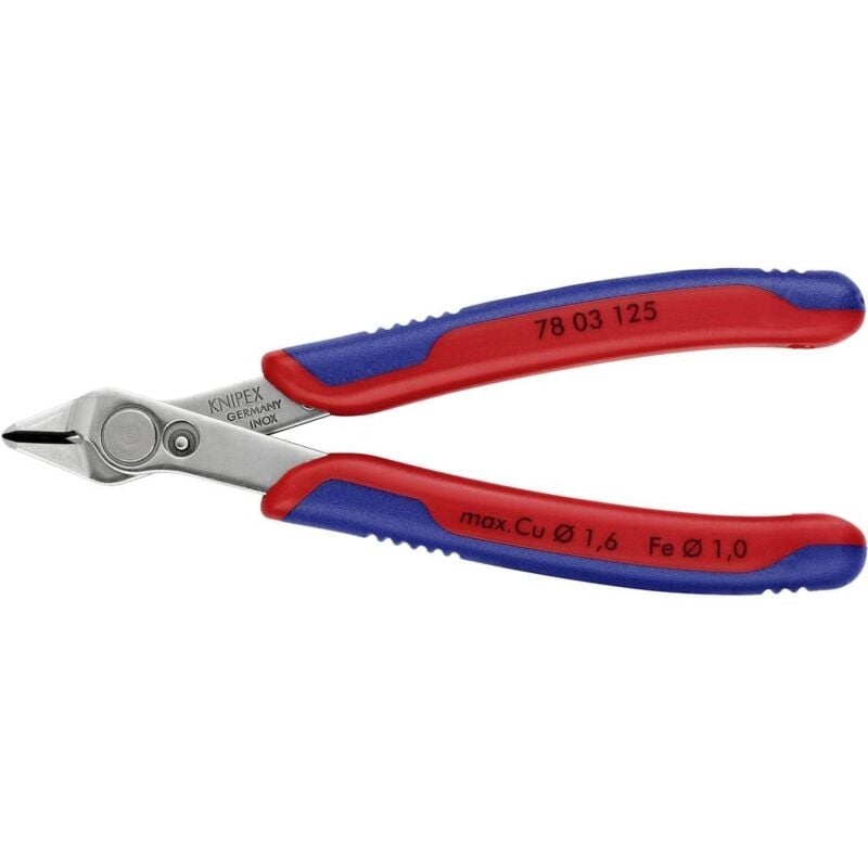 Image of Knipex - Super-Knips 78 03 125 Elettronica e meccanica di precisione Tronchesino di precisione per elettronica senza sfac