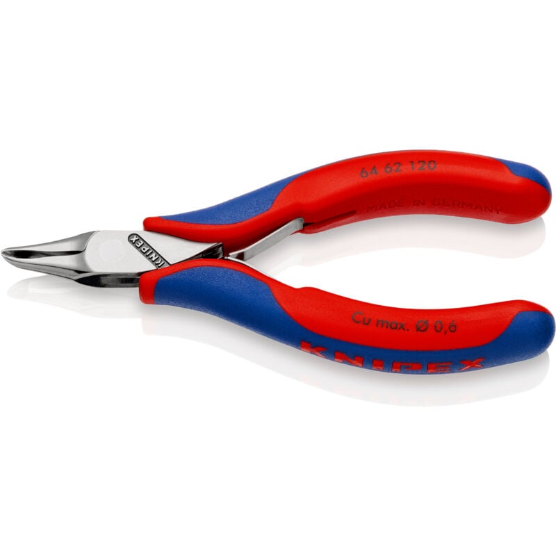 Knipex - 64 62 120 Elektronik- u. Feinmechanik Schrägschneider mit Facette 120 mm