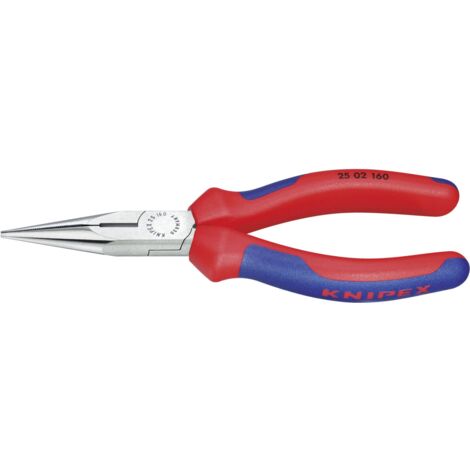 Knipex Flachrundzange 160 mm mit Schneide Telefonzangen