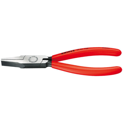 Knipex Flachzange schwarz atramentiert mit Kunststoff überzogen 180mm