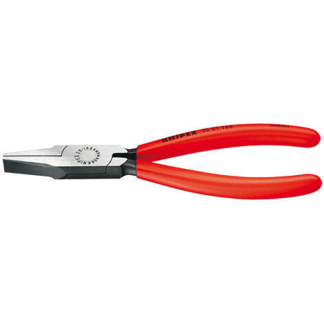 Knipex Flachzange schwarz atramentiert und poliert mit Kunststoff überzogen L.160mm
