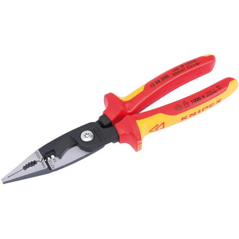 Knipex Fully Insulated 200mm Electricians Universal Installation Pliers – Model 80803