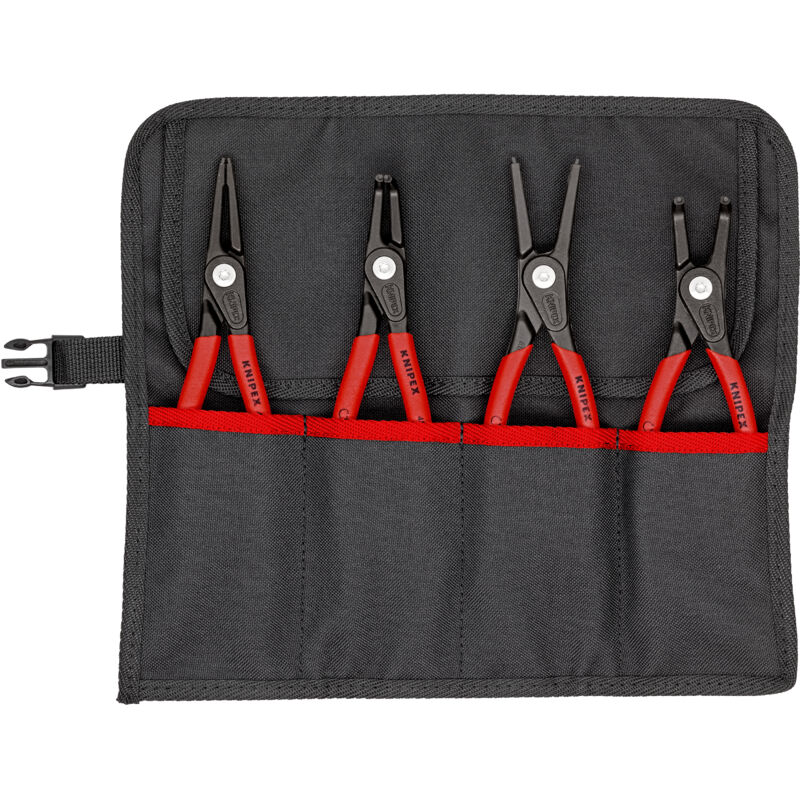 Knipex - set de pinces à circlips 4 pièces en trousse à outils - 001957V01