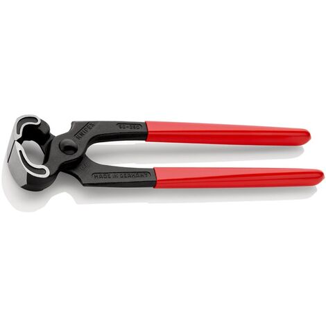Knipex Kneifzange schwarz atramentiert poliert mit Kunststoff überzogen 250 mm - 50 01 250
