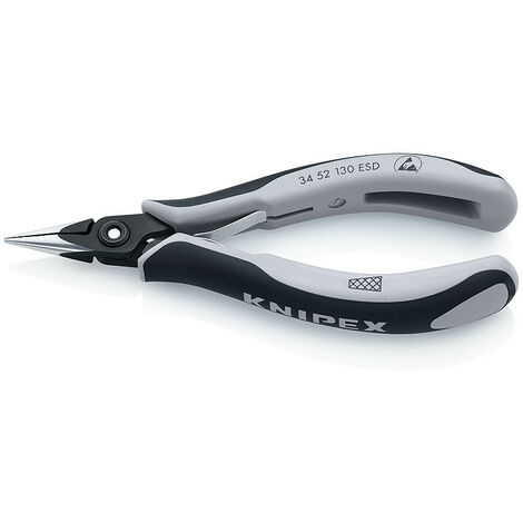 KNIPEX Knipex ESD Flachrundzange 130 mm 34 52 130 ESD (34 52 130 ESD) (34 52 130 ESD)