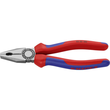 Knipex Kombizange 180 mm schwarz, Mehrkomponenten-Hülle Kombizangen