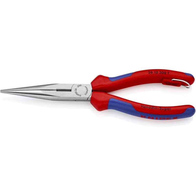 Image of Knipex - Pinza per Meccanica - con Becchi Mezzotondi con Tronchese (Pinza a Becchi di Cicogna) Bonderizzata Nera, Incorporato per Agganciare Una