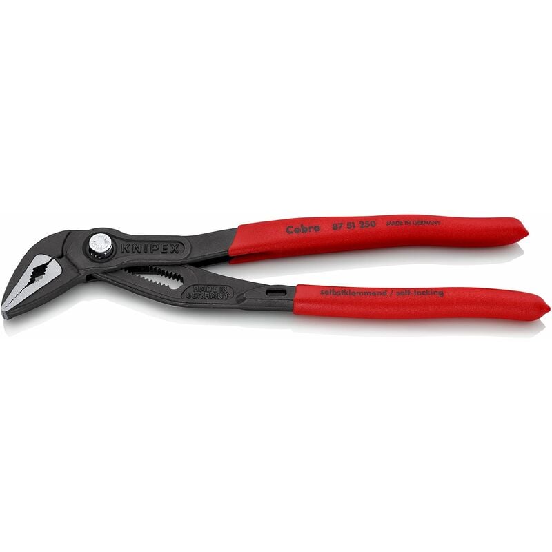 Cobra� es Extra Slim Water Pump Pliers pvc Grip 250mm - 34mm Capacity KPX8751250