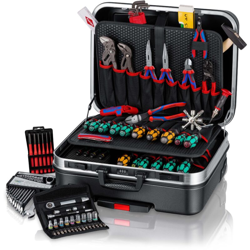 Knipex - 00 21 06 m Mallette à outils « big Basic Move » Mécanique 90 outils