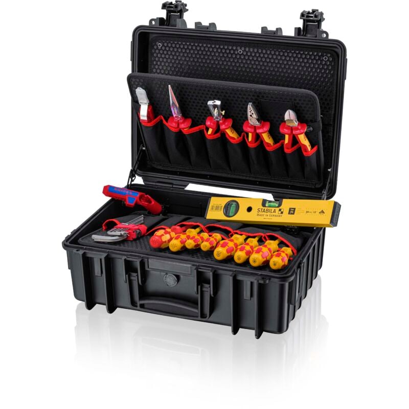 00 21 34 hl S2 Mallette à outils équipée 24 pièces (l x h x p) 470 x 370 x 190 mm Y097062 - Knipex