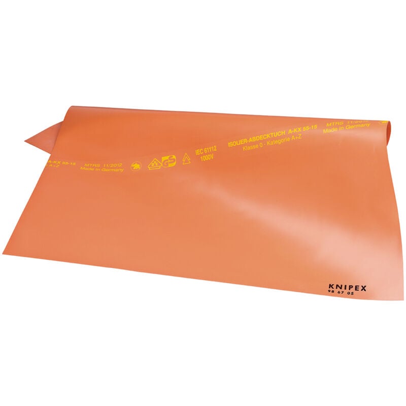 Knipex - Nappe isolante en caoutchouc 1000 x 1000 mm 98 67 10