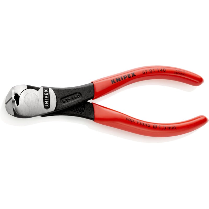Knipex - Pince coupante frontale à forte démultiplication avec facette 67 01 140 140 mm 1 pc(s)