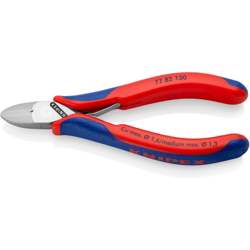 77 82 130 pour l'électronique et la mécanique de précision Pince coupante diagonale 130 mm - Knipex