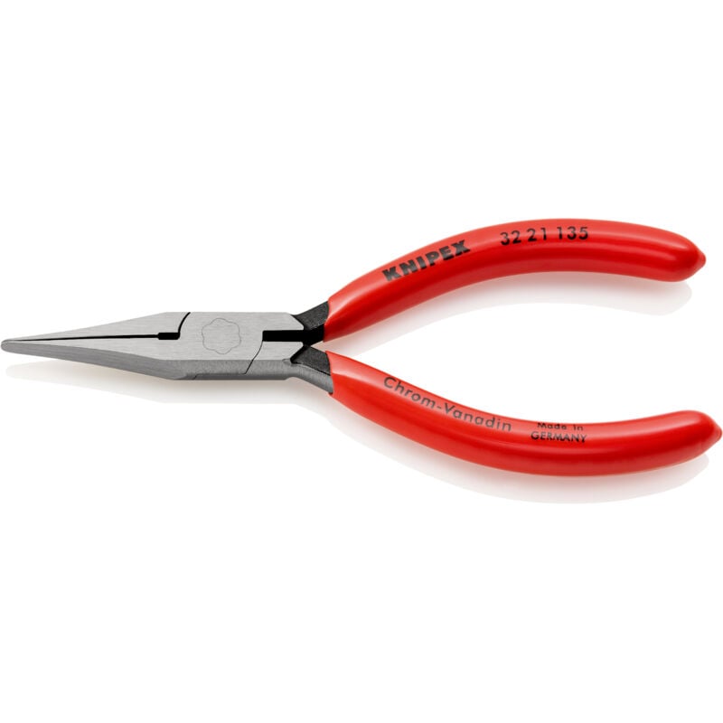Knipex - 32 21 135 pour l'électronique et la mécanique de précision Pince d'ajustage droite Acier à outils 135 mm
