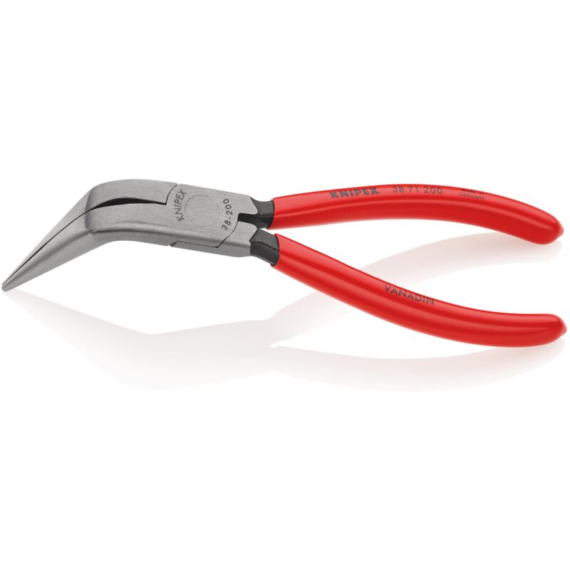 Knipex - 38 71 200 Pince de mécanicien gainées en plastique noire atramentisée 200 mm