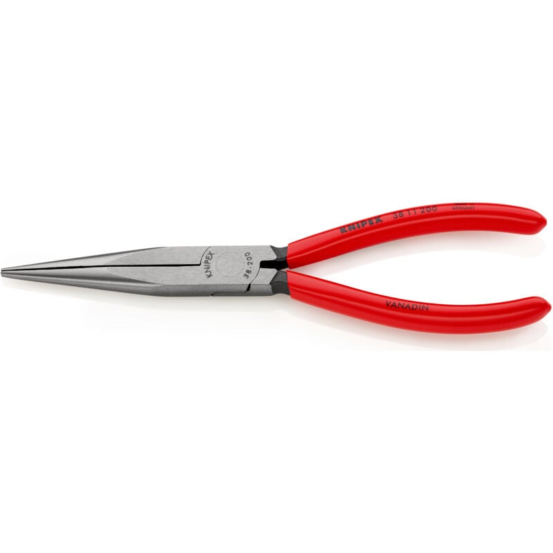 Knipex - 38 11 200 pour l'électronique et la mécanique de précision Pince plate à becs ronds droite Acier électrique Vana