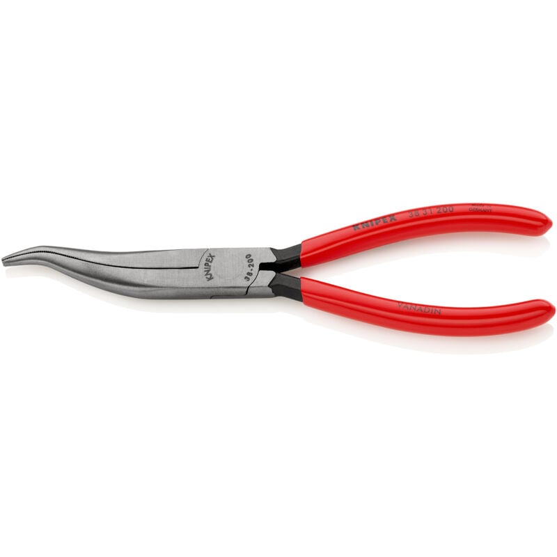 Knipex - 38 31 200 Pince de mécanicien gainées en plastique noire atramentisée 200 mm