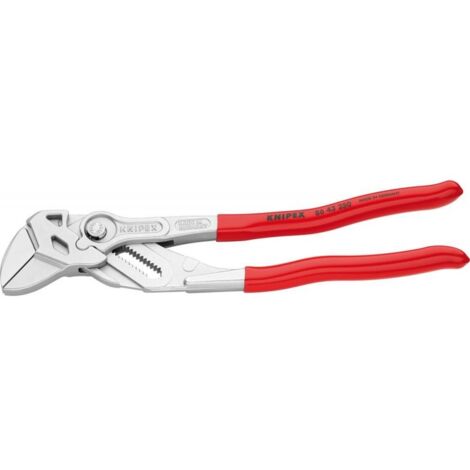 Knipex – Pince multiprise coudée 250 mm – Poignée en plastique – Mâchoires inclinées à 15° pour accès facilité – Acier Chromium vanadium forgé