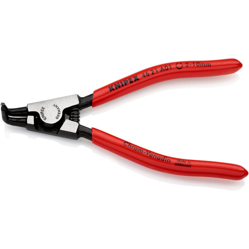 Knipex - Pince pour circlips extérieurs coudée à 90° de 3 à 10mm - Gainage pvc - ( Prix pour 1 )