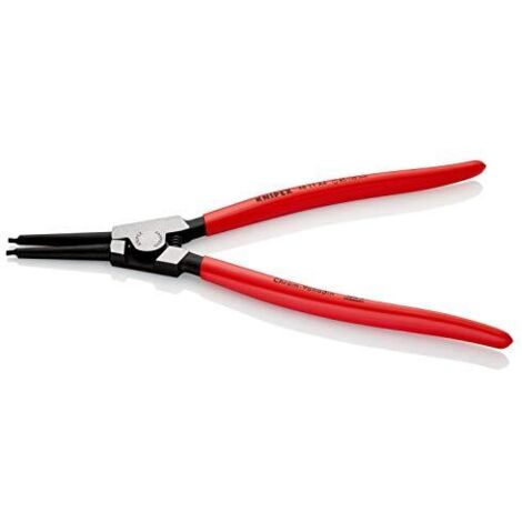 Knipex Pinza per Anelli di Sicurezza per Anelli di Sicurezza Esterni Su Alberi Bonderizzata Nera, Rivestiti in Resina Sintetica 320 Mm 46 11 A4