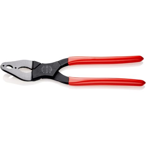 Knipex Pinza per coni delle biciclette e delle moto bonderizzata nera, rivestiti in resina sintetica 200 mm 84 21 200