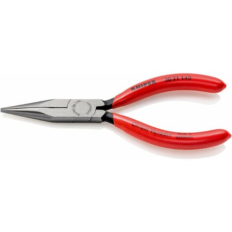Knipex Pinza per Meccanica - a Becchi Lunghi Bonderizzata Nera, Rivestiti in Resina Sintetica 140 Mm 30 21 140