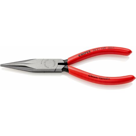 Knipex Pinza per meccanica - a becchi lunghi bonderizzata nera, rivestiti in resina sintetica 160 mm 30 21 160