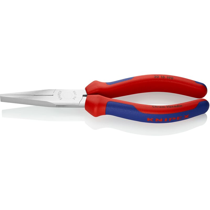 Image of Knipex - Pinza per Meccanica - a Becchi Lunghi Cromata, Rivestiti in Materiale Bicomponente 190 Mm 30 15 190