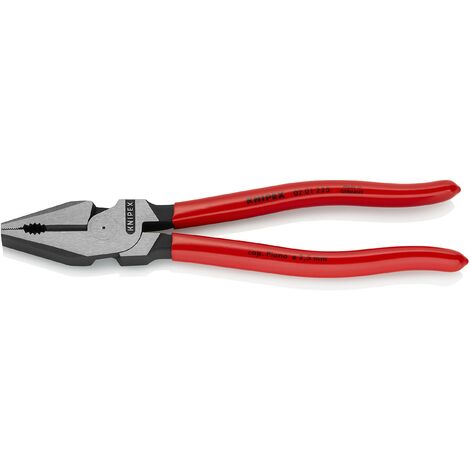 Knipex Pinza Universale Tipo Forte Bonderizzata Nera, Rivestiti in Resina Sintetica 225 Mm 02 01 225