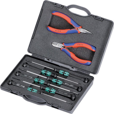 Knipex PROFI Elektronikzangen Wera Schraubendreher / Schraubenzieher Set 8tlg.