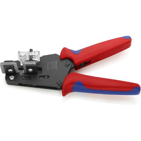 Knipex Spelacavi di precisione con lame sagomate brunita, rivestiti in materiale bicomponente 195 mm 12 12 06