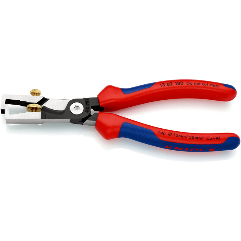 Knipex - Pince à dénuder Strix avec coupe-câbles 13 62 180 sb