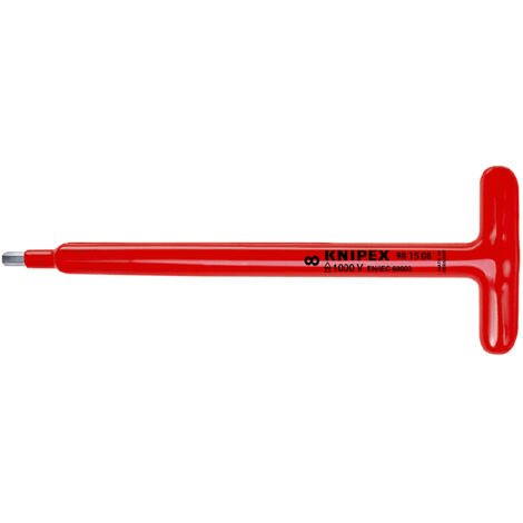 Knipex Tournevis pour vis à six pans creux avec poignée en T 250 mm - 98 15 06