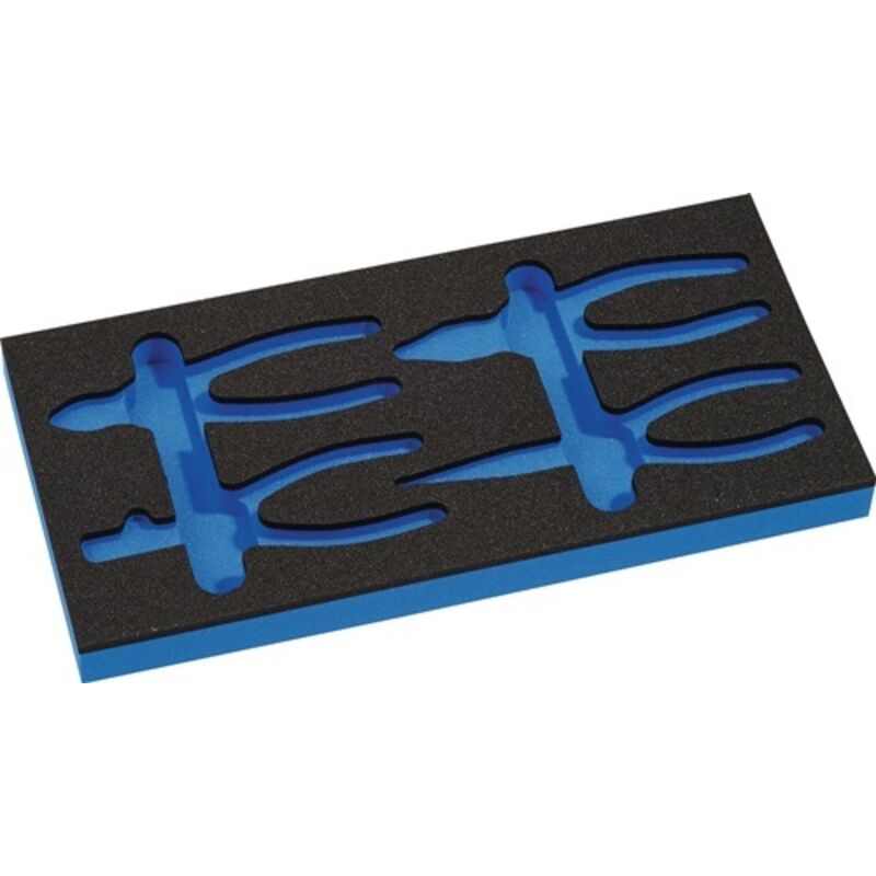 Knipex - Werkzeugmodul Leereinlage 1/3-Modul h. 30 mm 4000 871 293, 4-teilig