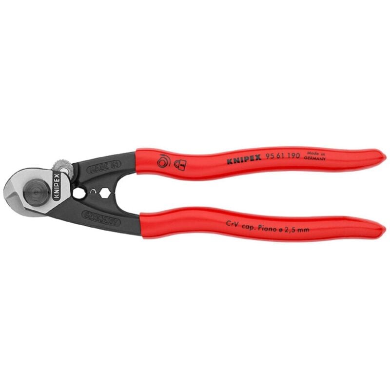 Knipex - 95 61 190 Wire Rope Cutters 190mm