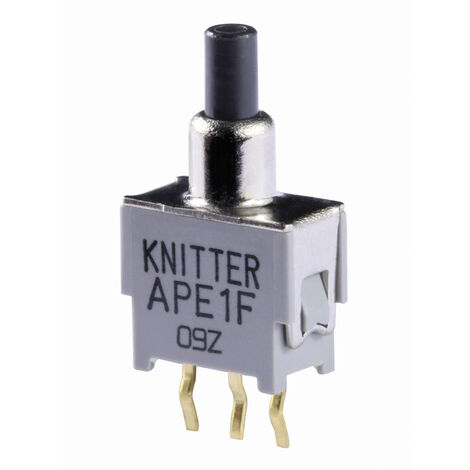 Knitter-Switch APE 1F APE 1F Drucktaster 48 V DC/AC 0.05 A 1 x Ein/(Ein) tastend  (L x B) 9.5 mm x 5