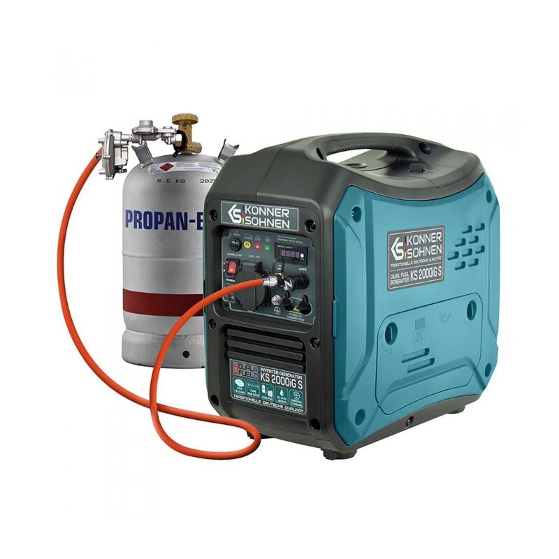 Générateur à essence-gaz de type inverter 2000W anti-bruit - Könner Söhnen ks 2000iG s