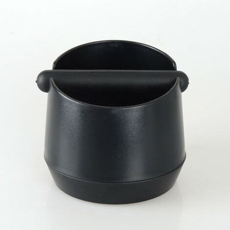 knock box, accessoire café noir mat - Knock Box pour le marc de café avec barre de percussion spéciale absorbant le bruit - boite cafe moulu cafetière barista.