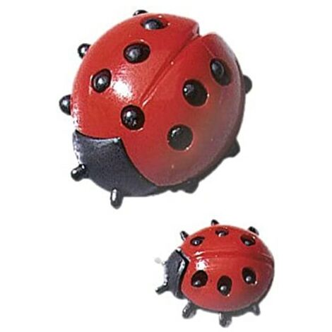 KNORR PRANDELL - 2 PEZZI - DECORAZIONI IN PLASTICA COCCINELLA 10MM