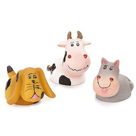 KNORR PRANDELL - 3 PEZZI - DECORAZIONI IN RESINA ANIMALI - GATTO/GANE/MUCCA