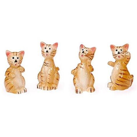 KNORR PRANDELL - 4 PEZZI - DECORAZIONI IN RESINA GATTO 2,5CM