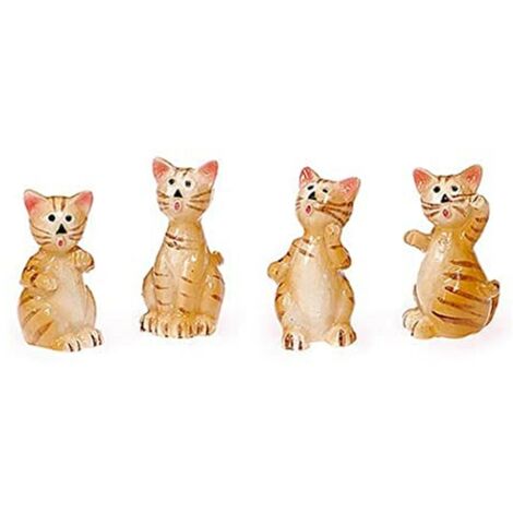 KNORR PRANDELL - 4 PEZZI - DECORAZIONI IN RESINA GATTO 2,5CM