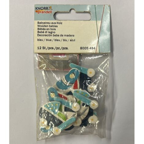 KNORR PRANDELL - BEBE DI LEGNO BLU 12PZ